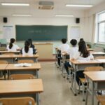 2026년 노동절 학교 휴교로 빈 교실과 복도