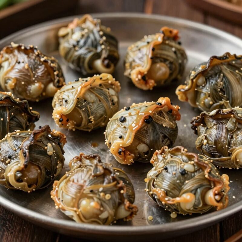 봄 제철 가죽나물 요리법과 다양한 맛 즐기는 법 1 바삭하게 구워진 가죽나물 부침개 접시에 담긴 모습