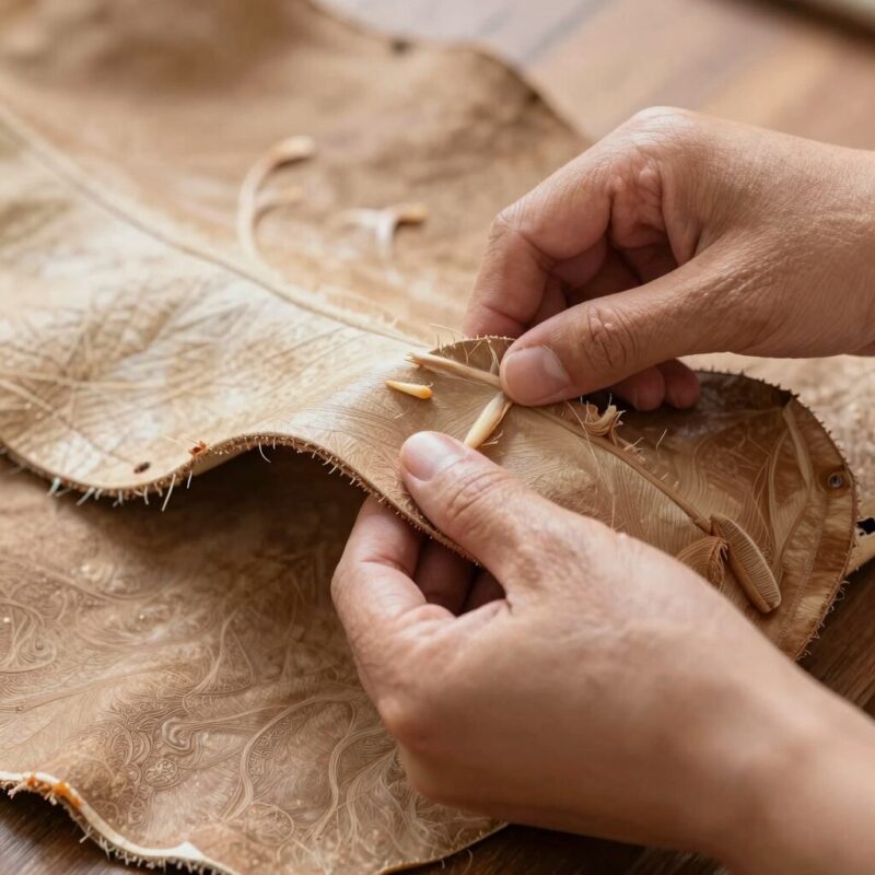 가죽김치 담그는 법과 맛있는 비결 1 신선한 가죽나물을 손질하여 다듬어 놓은 모습