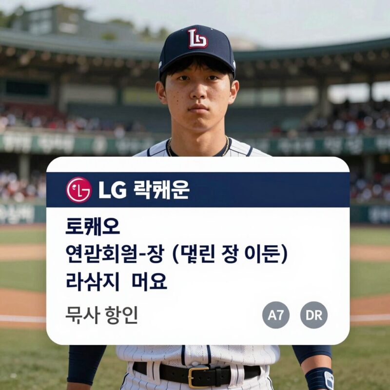 LG트윈스 연간회원 카드와 모자 굿즈