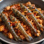 쭈꾸미와 삼겹살을 매콤하게 볶은 쭈삼볶음 요리 사진