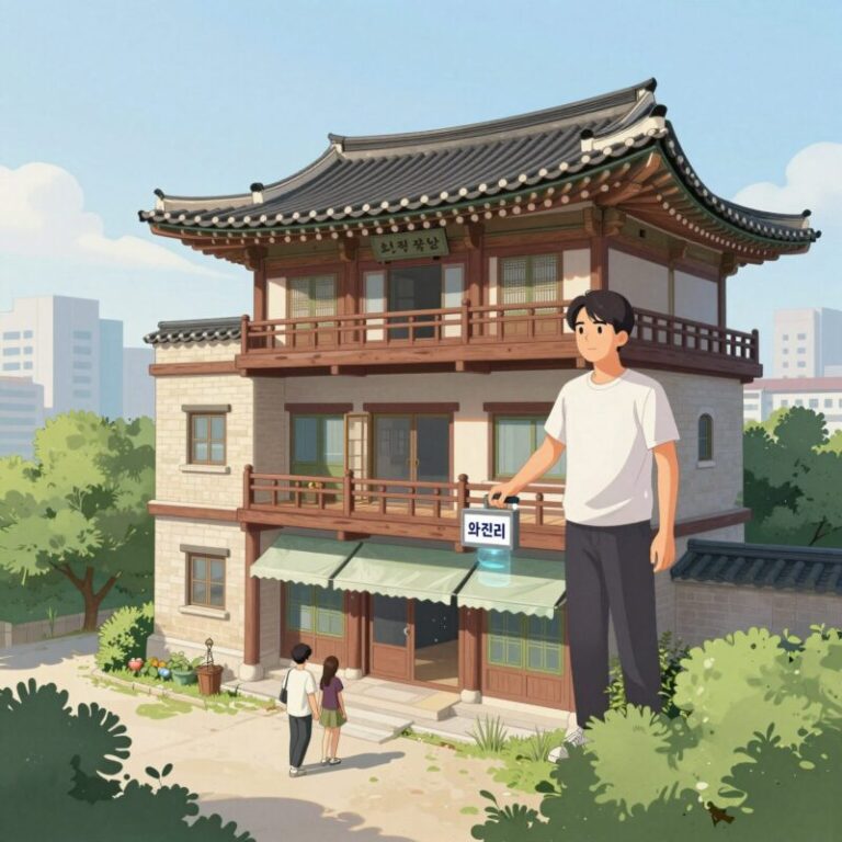 의왕 복층 오피스텔 사건 현장을 상상한 일러스트 이미지