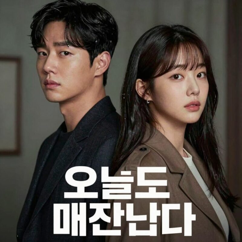 오늘도매진했습니다 드라마 포스터로 안효섭과 채원빈이 나란히 서 있는 모습