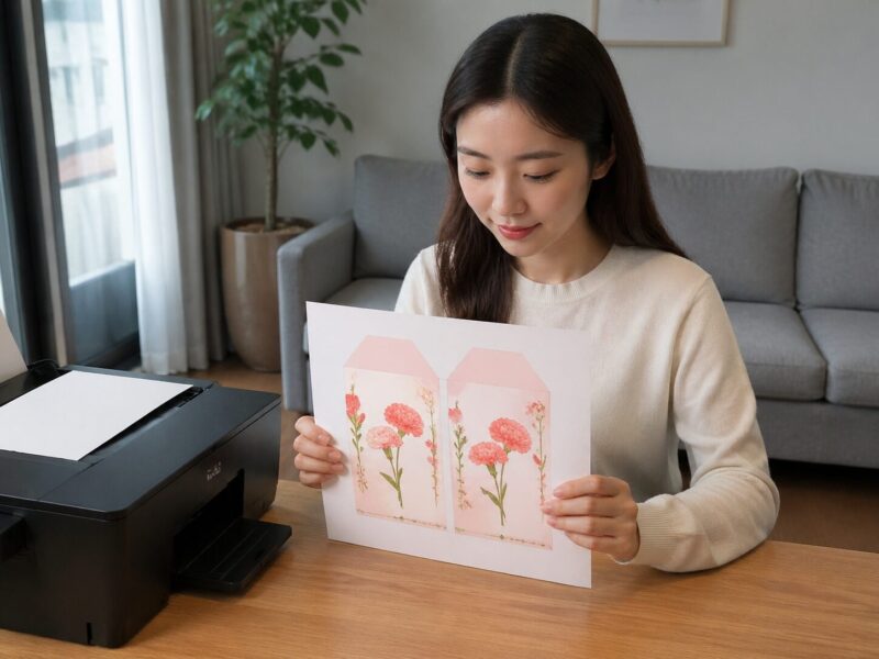 어버이날 용돈봉투 도안 A4 출력 완성본