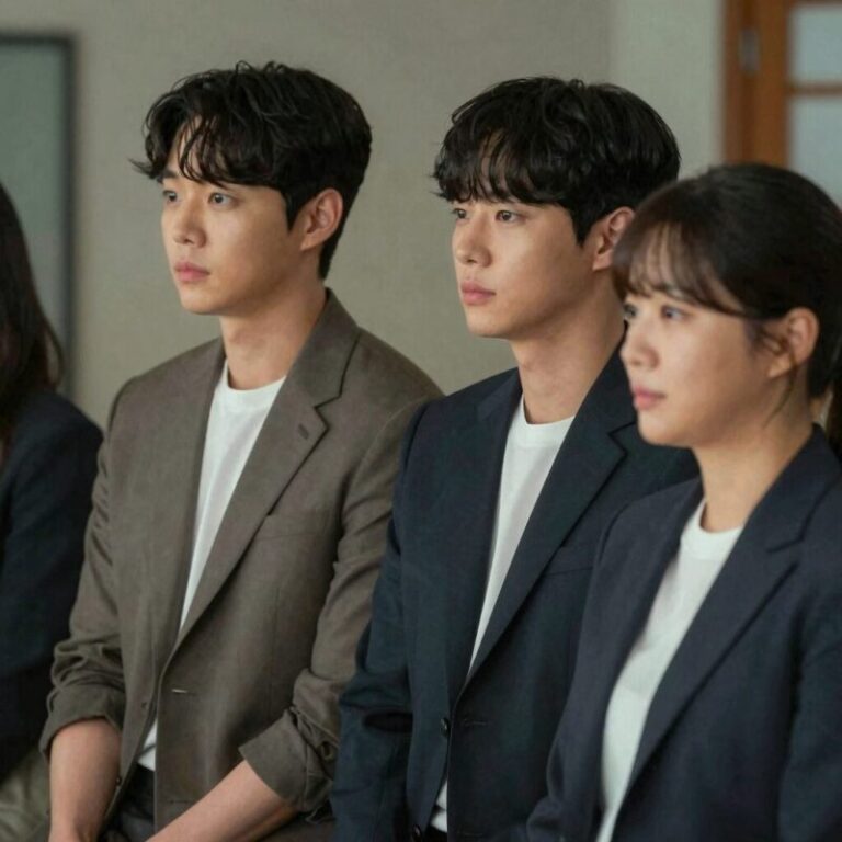 은밀한 감사 드라마 주요 등장인물 한수민 강지훈 최유나 김비서가 함께 있는 장면