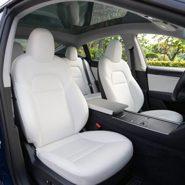 테슬라 모델 YL 6인승 캡틴 시트와 넓은 실내 공간