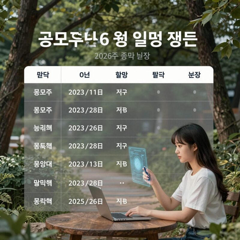 6월 공모주 대어와 일정 1 2026년 6월 공모주 청약 일정 표와 주요 종목 분석