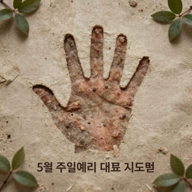 5월 주일예배 대표기도문 준비 가정의 달 기도 손 모양