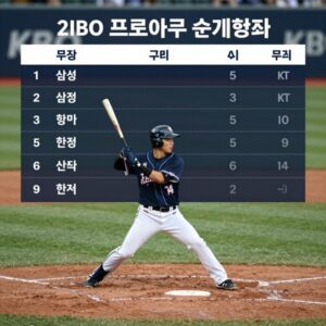 2026년 5월 넷째주 KBO 프로야구 순위 변화와 주요 경기 결과, 삼성 KIA KT 선두 경쟁