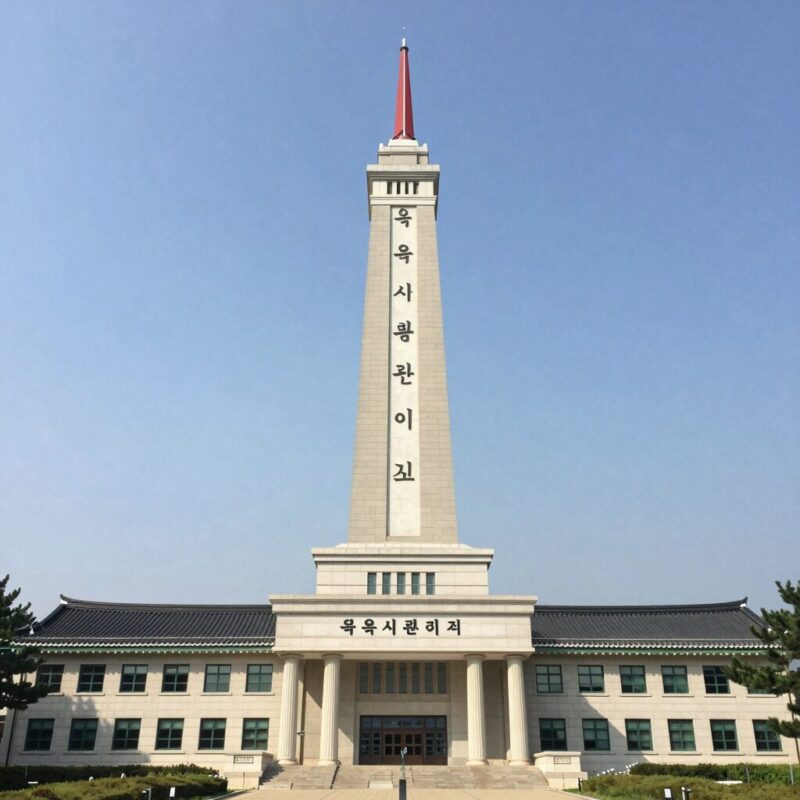 호국보훈의 달 교통 할인과 추모 여행지 1 육군사관학교 교훈탑 앞에서 바라본 하늘과 건물