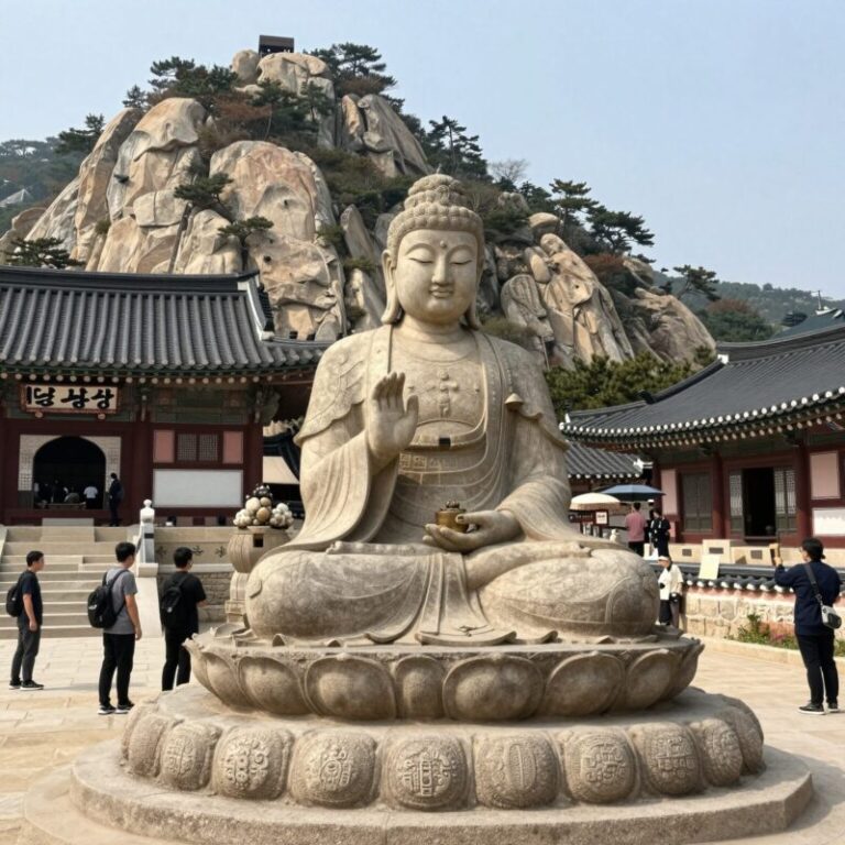 북한산 국녕사 합장환희대불 전경