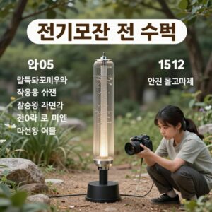 전기모기채 안전 수칙을 설명하는 인포그래픽 이미지