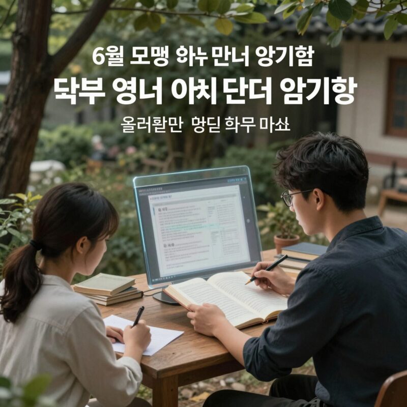 6월모평 영어 하위권 단어와 전략 1 6월모평 영어 하위권 단어 암기법 여러 번 읽기 훈련