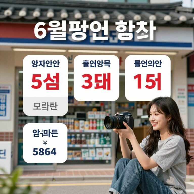 6월 편의점 행사 할인 정보 요약 이미지