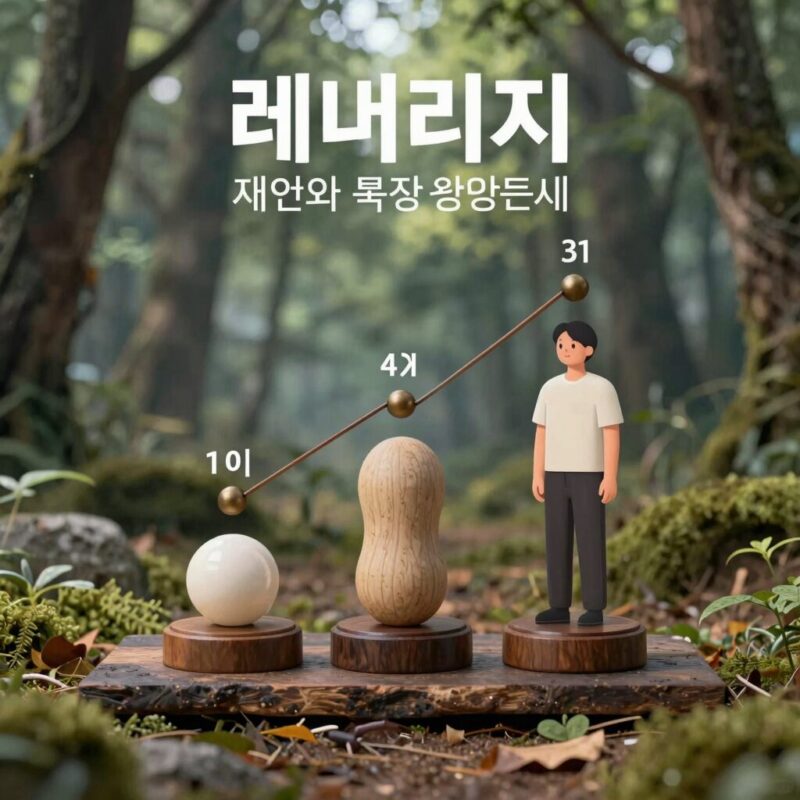 재산과 시간을 확장시키는 레버리지 개념도