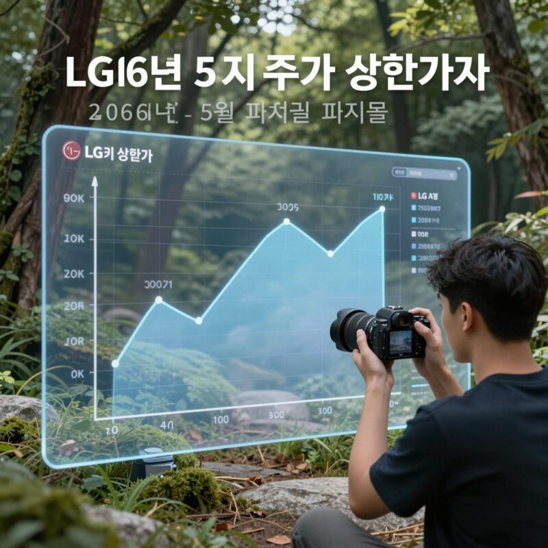젠슨황 LG 방한 급등 1 2026년 5월 LG전자 주가 상한가 차트, 피지컬 AI 기대감 반영