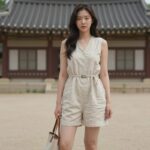 린넨 원피스 종류와 스타일링 팁 린넨 원피스 착용 모습, 여름 데일리룩