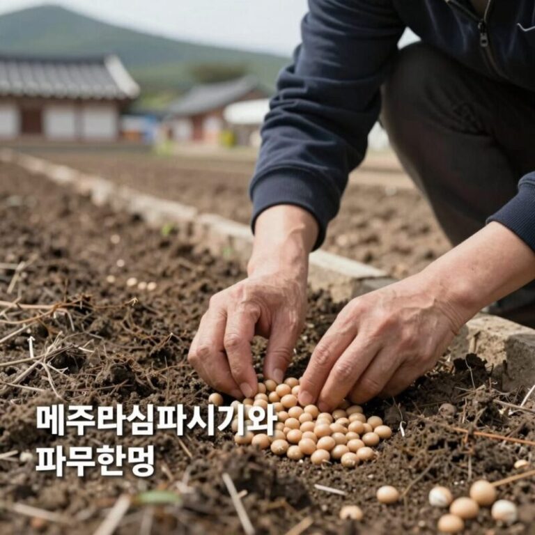 메주콩 심는시기와 파종 방법 설명 사진