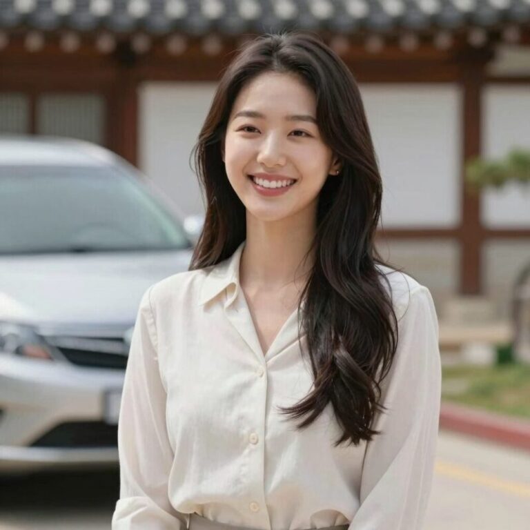 민경 승용의 최근 화보 사진, 밝은 미소와 단정한 차림