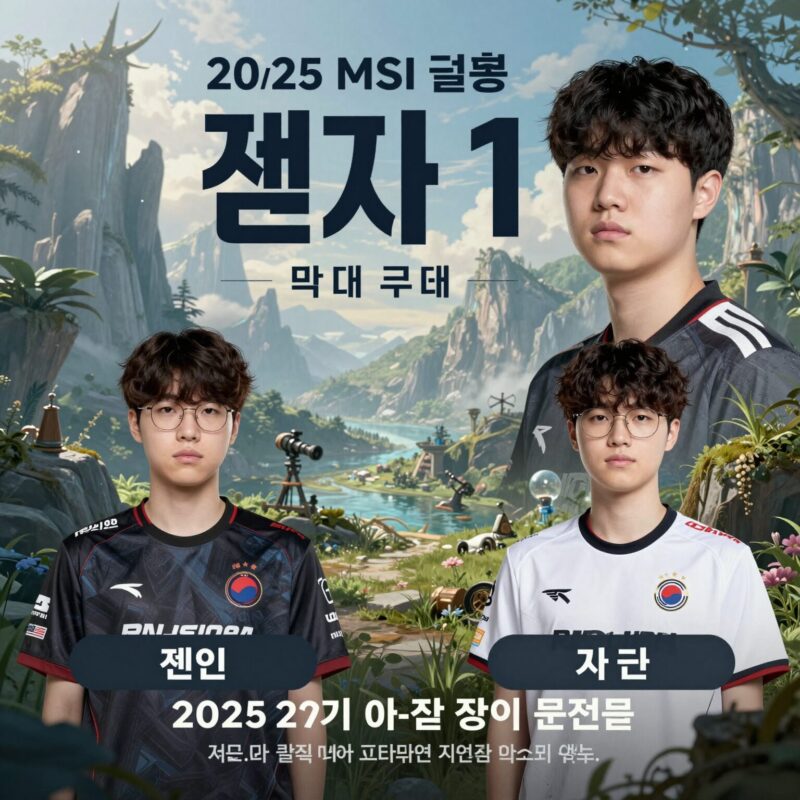2025 MSI 결승 젠지 T1 대진 포스터