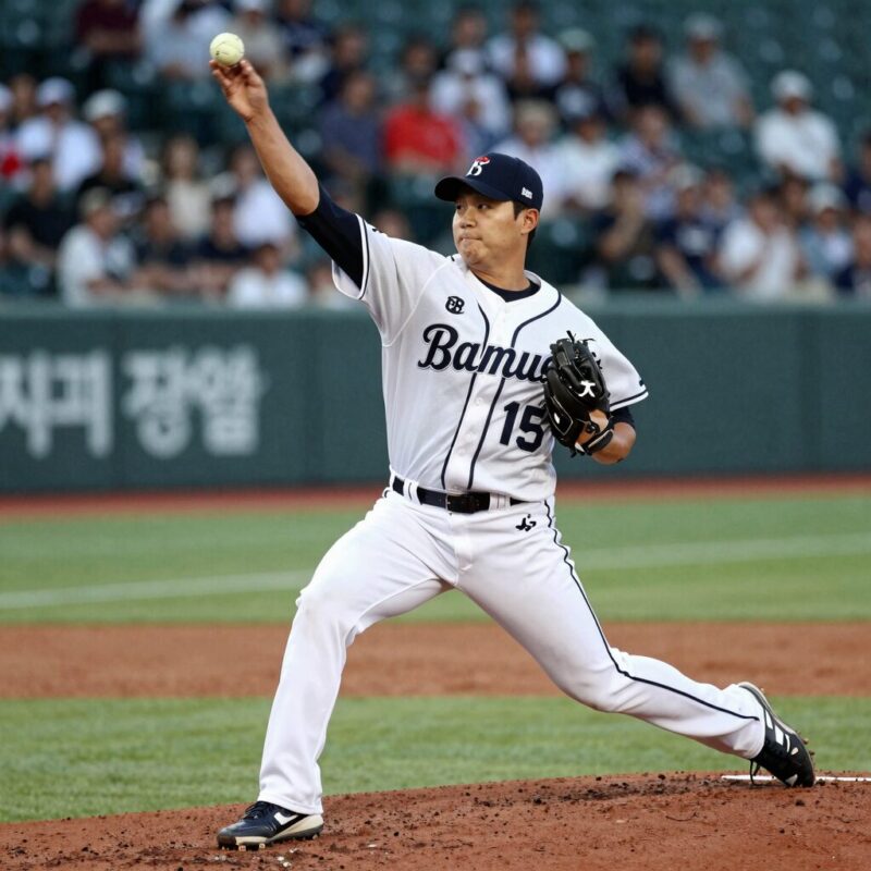 오타니 쇼헤이 2026시즌 선발투수 시구 모습, 펫코파크 마운드에서 역동적인 투구 동작