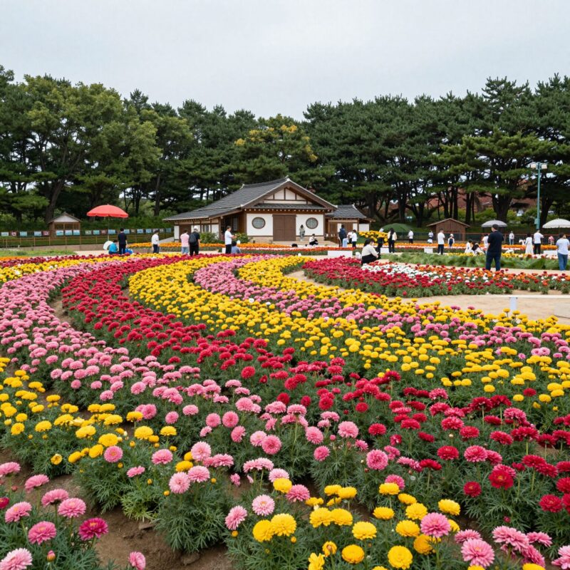 2026 삼척 장미축제 장미공원 전경, 형형색색의 장미가 만개한 모습