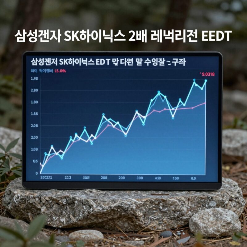 삼성전자 2배 ETF 사는 법과 위험 1 삼성전자 SK하이닉스 2배 레버리지 ETF의 일일 수익률 추종 구조와 음의 복리 현상을 설명하는 그래픽