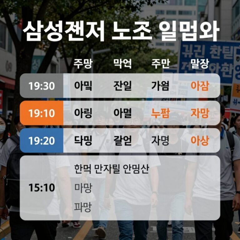 삼성전자 노조 파업 일정과 주요 변수