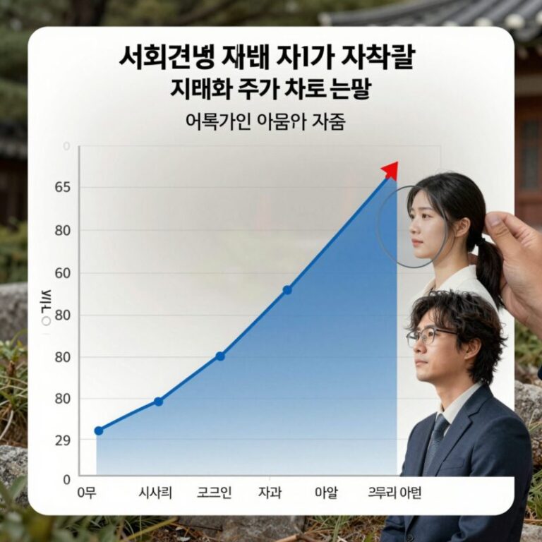 서희건설 재무 지표와 주가 차트 분석 이미지