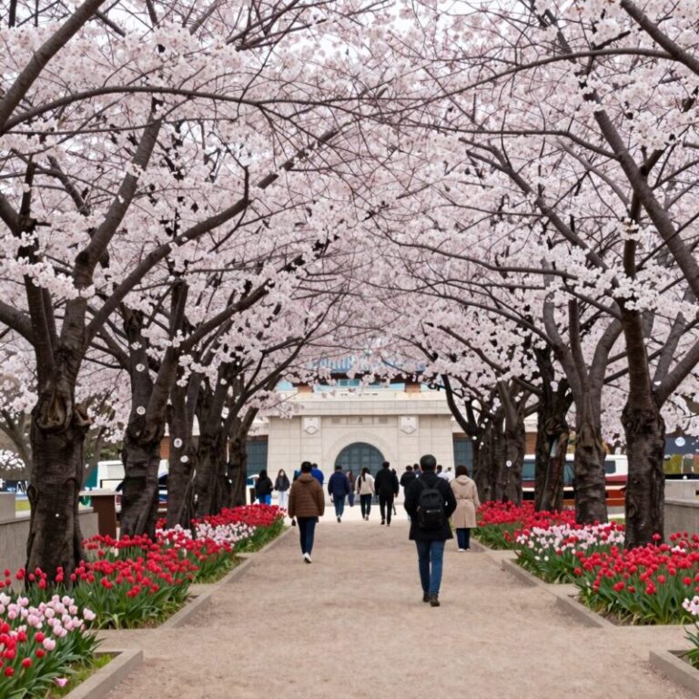 서울현충원 봄꽃 산책 겹벚꽃과 철쭉이 만발한 모습