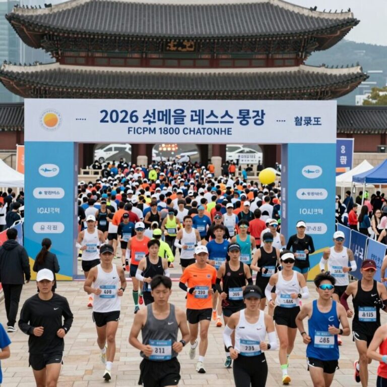 2026 서울레이스 출발선 서울시청광장에서 수천 명의 러너가 모인 모습