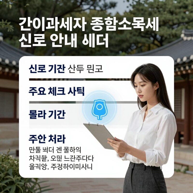 간이과세자 종합소득세 신고 안내 이미지