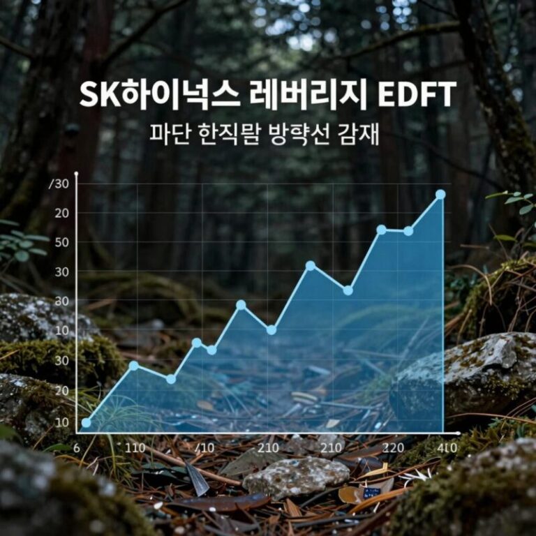 SK하이닉스 레버리지 ETF 변동성 감쇠 효과를 설명하는 그래프