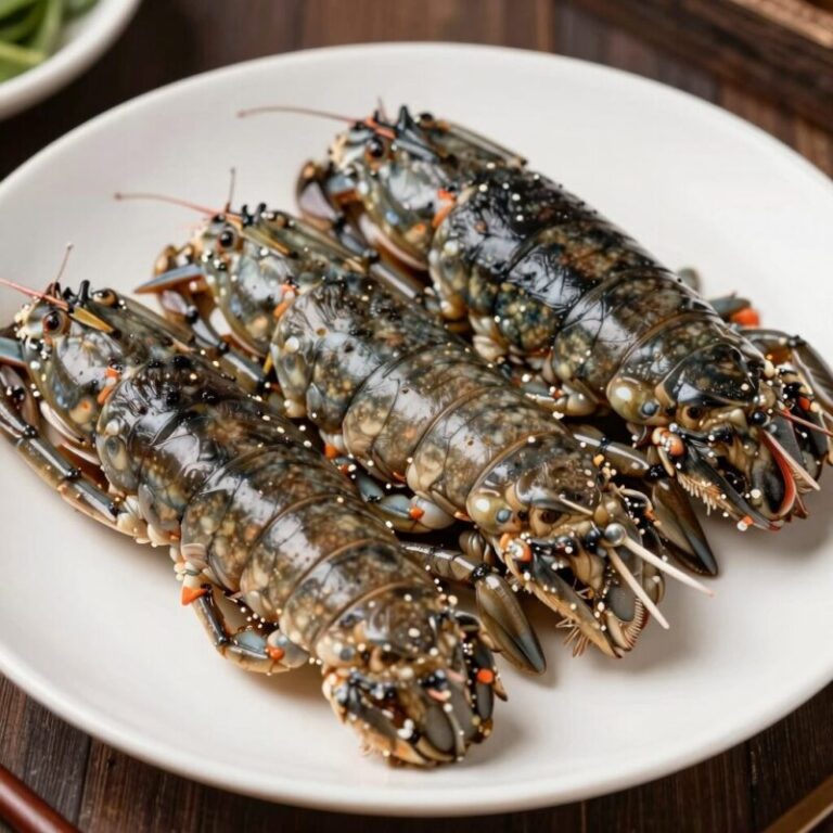 손질된 갑오징어와 데친 숙회 접시에 담긴 모습