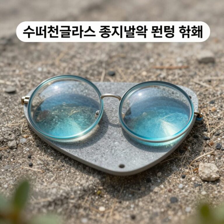 수퍼선글라스 렌즈 종류별 UV차단 및 편광 효과 비교 이미지