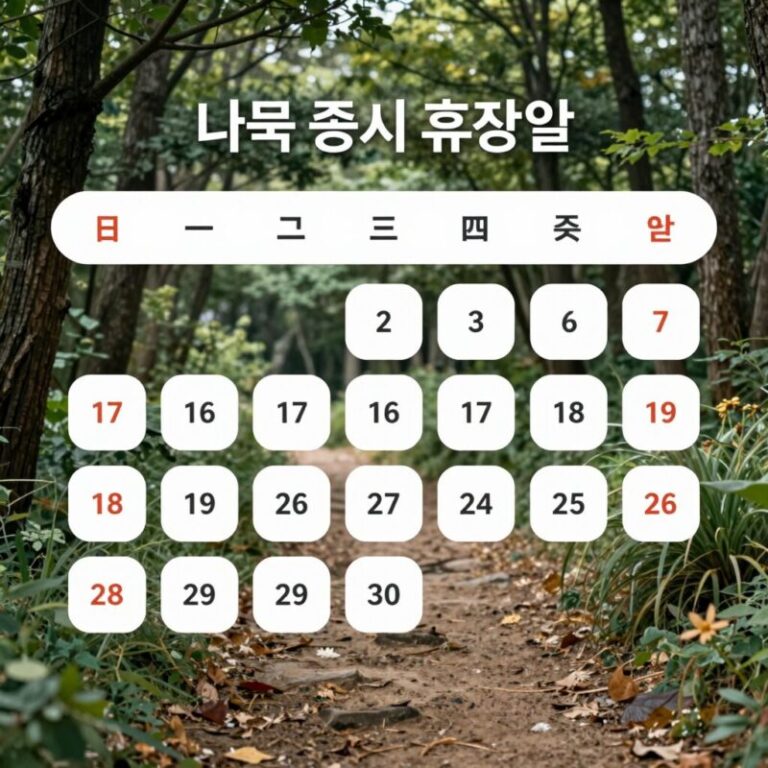 2026년 미국 증시 휴장일 달력 이미지