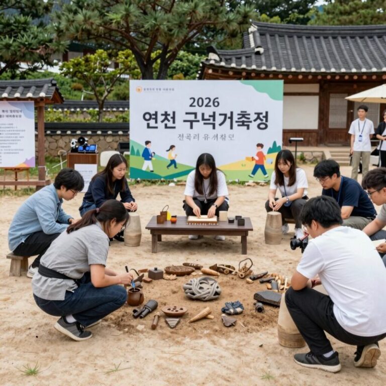 2026 연천 구석기축제 전곡리 유적지에서 열리는 체험 행사 모습