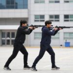 멕시코전에서 왼쪽 윙백으로 출전한 설영우가 역습을 막는 장면