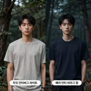 두잇 안티버그 라이트와 배저 안티 버그 밤 제품 사진 비교
