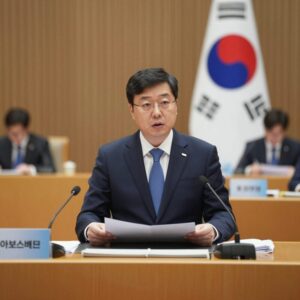 아보스베크 파이줄라예프가 유엔 총회에서 연설하는 모습
