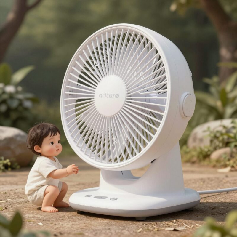 아기선풍기 고르는 핵심 포인트 1 아기와 함께 안전하게 사용할 수 있는 날개없는 선풍기