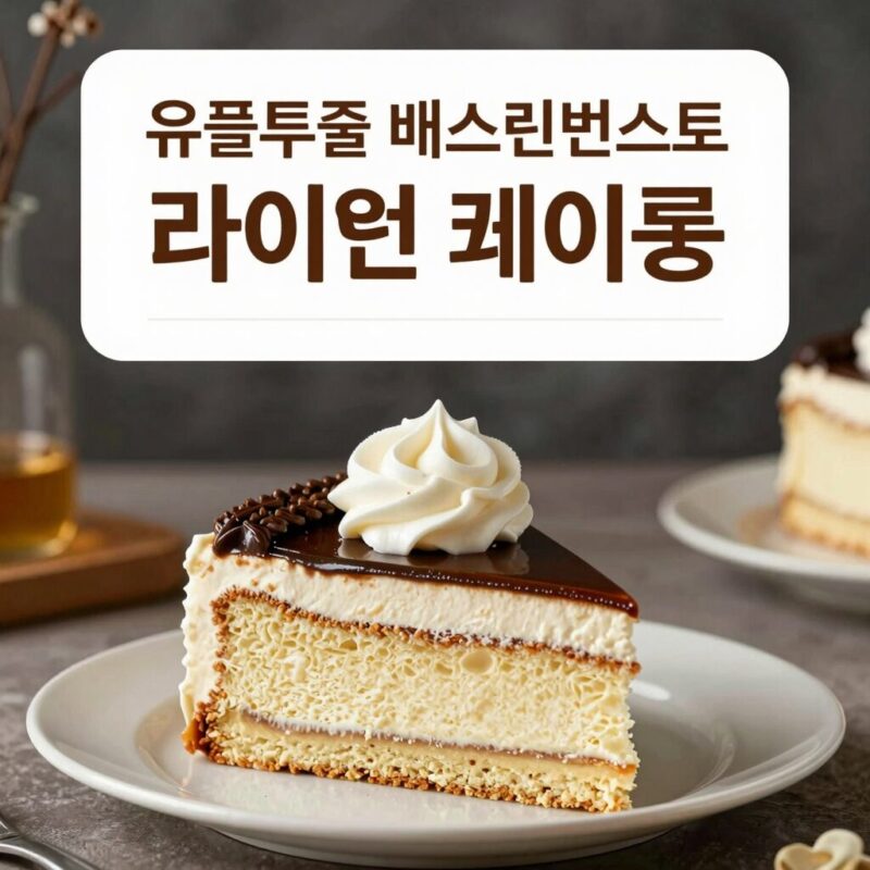 유플멤버십 배스킨라빈스 할인 챙기기 1 유플투쁠 배스킨라빈스 할인 쿠폰으로 구매한 라이언 케이크