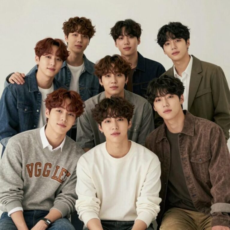 BTS 멤버 7명이 함께 찍은 가족 사진