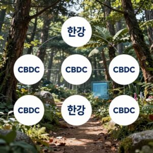 CBDC 프로젝트 한강 구조도와 관련 기업 로고