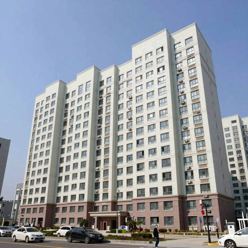 청주 임대아파트 건설법인 파산으로 위기에 처한 아파트 전경