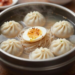 청원면옥 봉평순메밀냉면과 숯불고기 왕만두