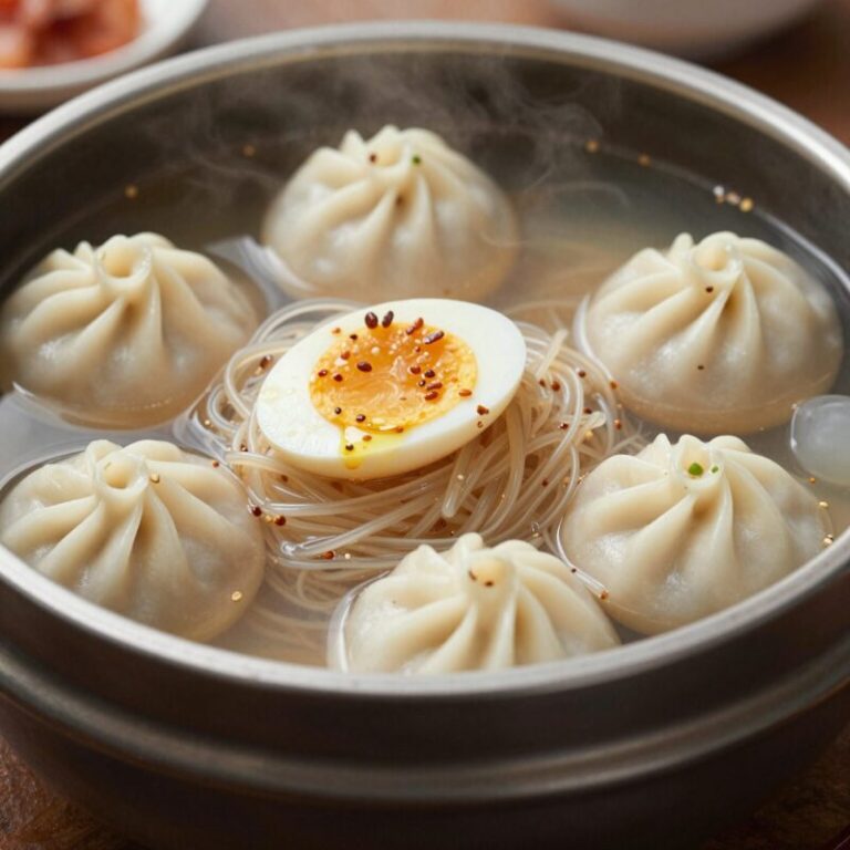 청원면옥 봉평순메밀냉면과 숯불고기 왕만두