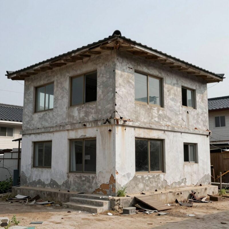 충주 폐리조트 외관 방치된 모습