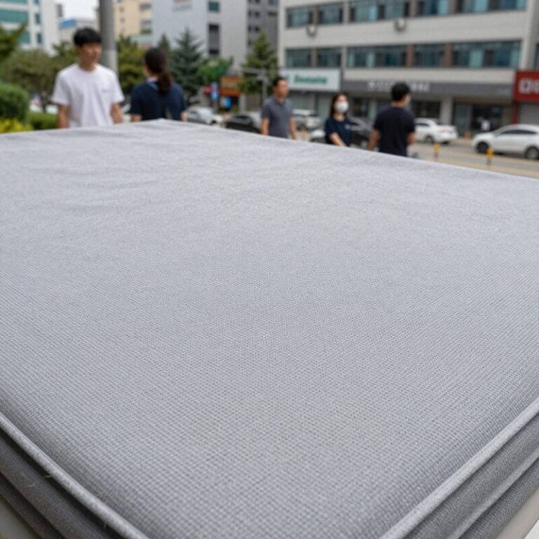 듀라텍스 냉감매트 표면 텍스처와 두께감
