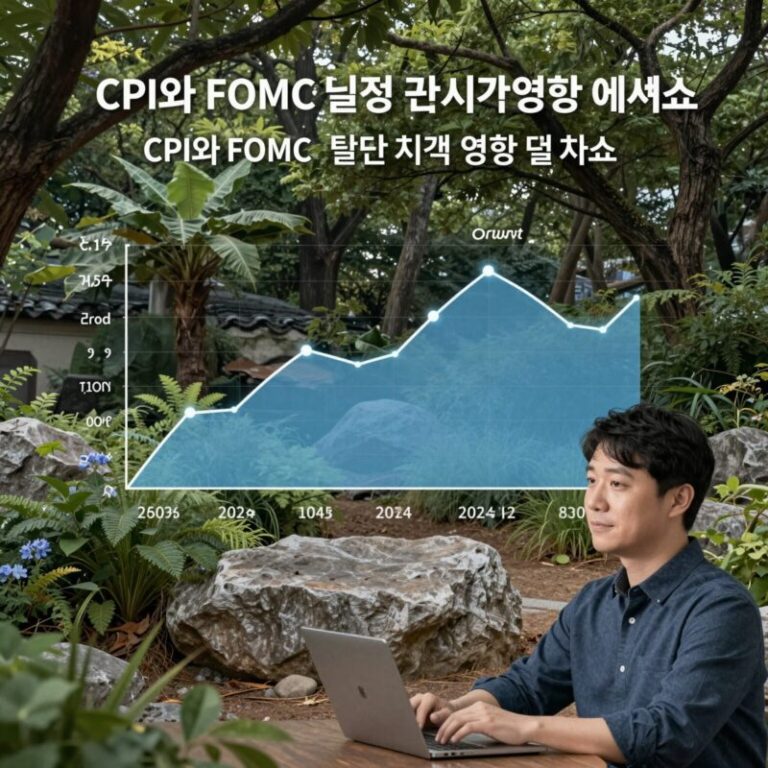 CPI와 FOMC 일정 및 시장 영향 예측 차트